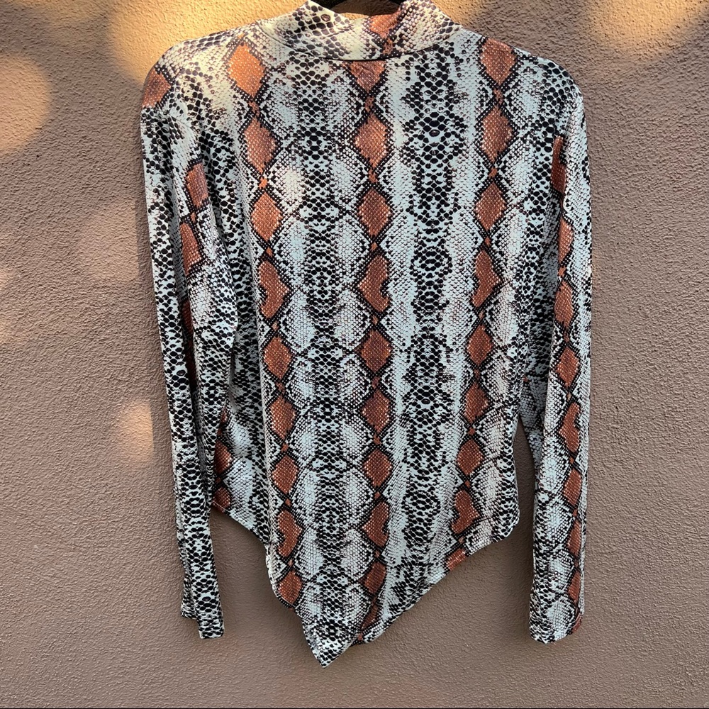 NEW Plus snake skin pattern bodysuit